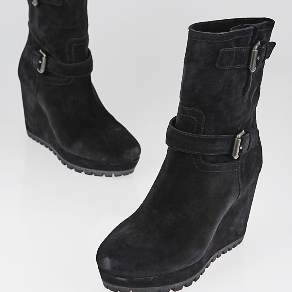 Prada suede boots size 36.5